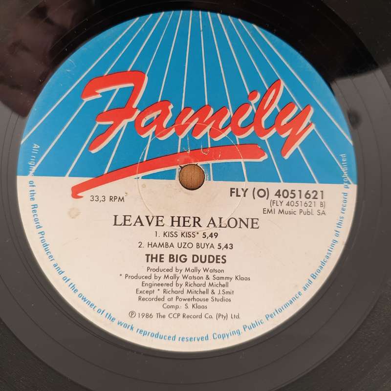 The Big Dudes  Leave Her Alone -  Vinyl LP Record - Good+ Quality (G+) (gplus)