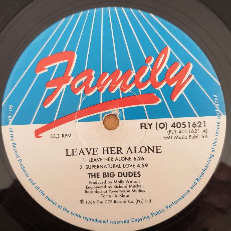 The Big Dudes  Leave Her Alone -  Vinyl LP Record - Good+ Quality (G+) (gplus)