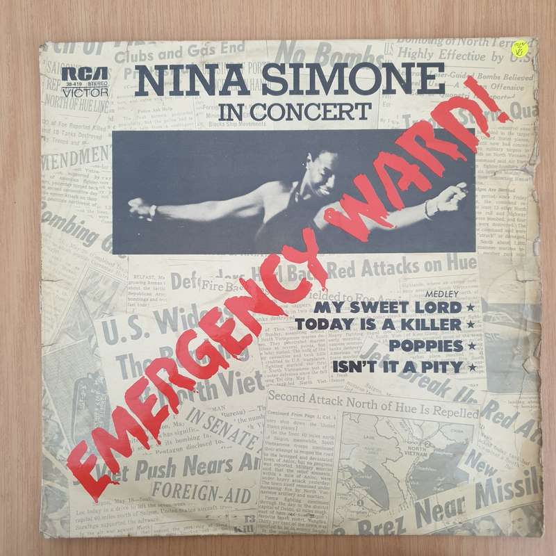 Nina Simone  Emergency Ward! (Nina Simone In Concert)  Vinyl LP Record - Very-Good- Qual...