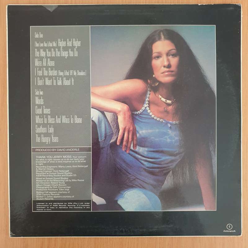 Rita Coolidge  Anytime... Anywhere - Vinyl LP Record - Very-Good Quality (VG)  (verry)