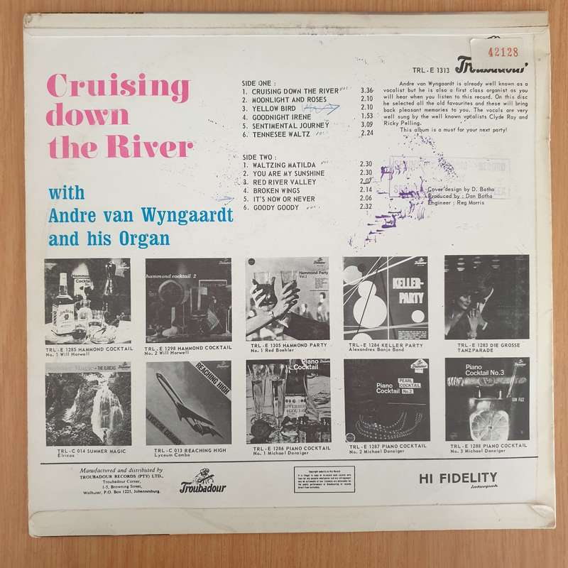 Crusing Down the River - Andre van Wyngaardt, Ricky Spelling, Clyde Ray - Vinyl LP Record - Very-...