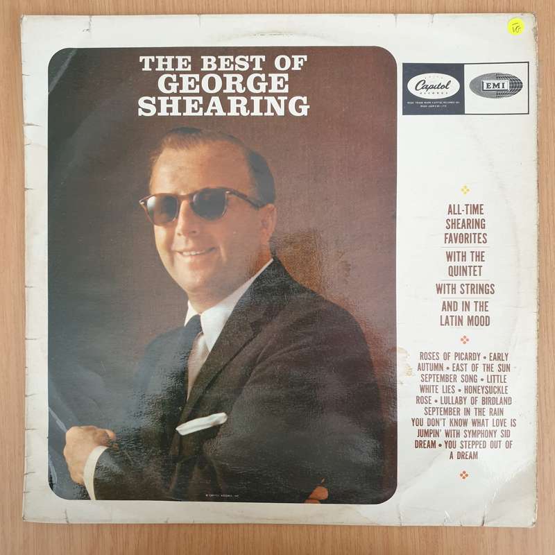 George Shearing  The Best Of George Shearing   Vinyl LP Record - Very-Good- Quality (VG-...