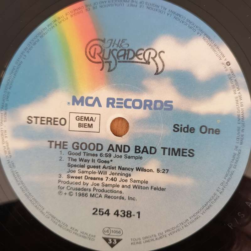 Crusaders  The Good And Bad Times   Vinyl LP Record - Very-Good- Quality (VG-) (minus)