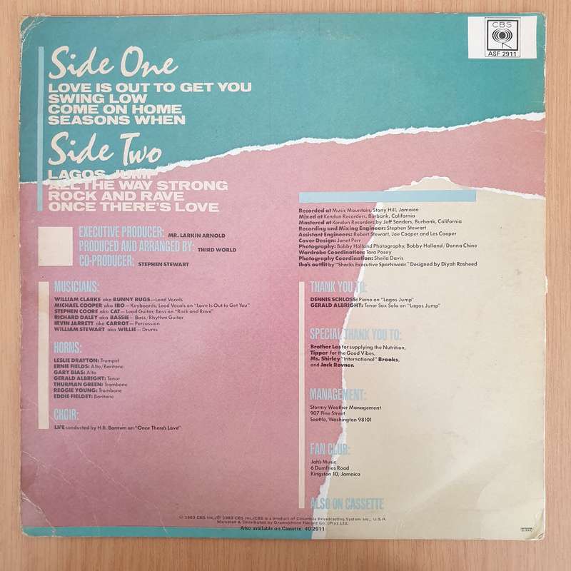 Third World - All the Way Strong  - Vinyl LP Record  - Fair/Good Quality (G)