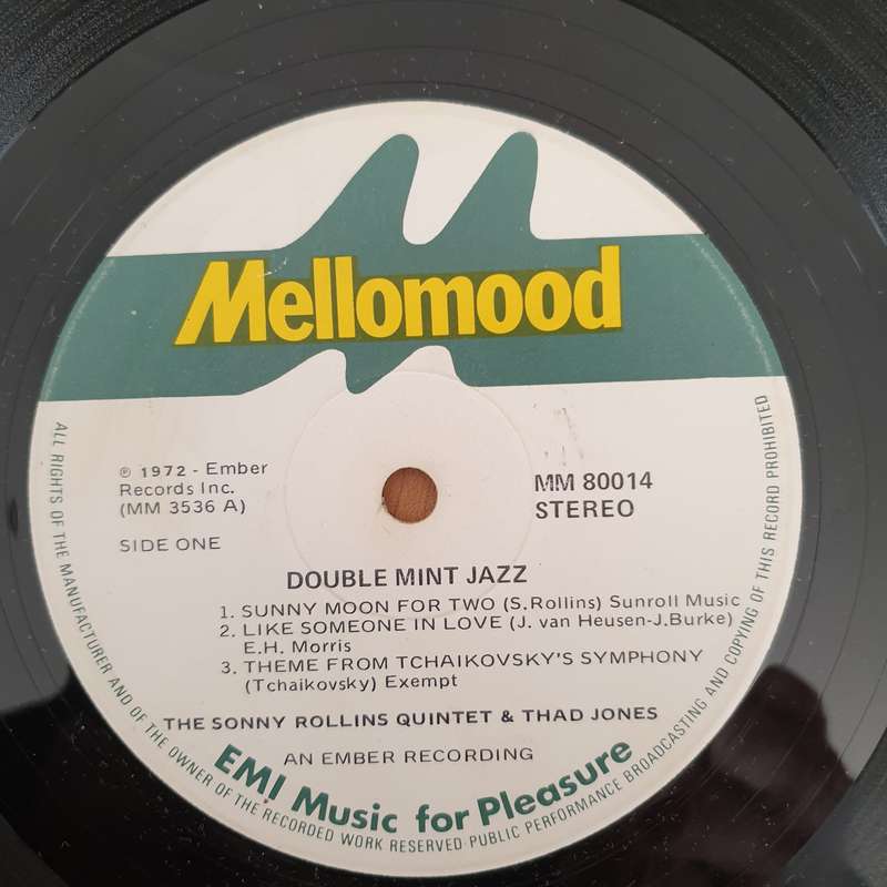 Sonny Rollins, Thad Jones  Double Mint Jazz   Vinyl LP Record - Very-Good- Quality (VG-) (m...