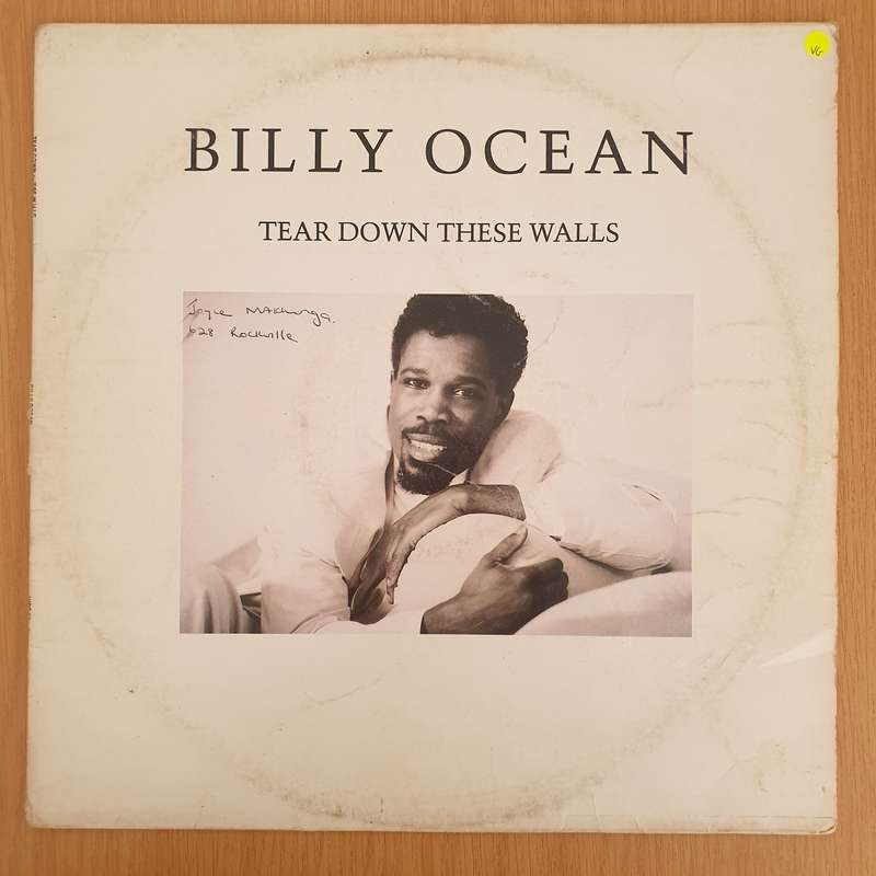 Billy Ocean  Tear Down These Walls - Vinyl LP Record - Very-Good Quality (VG)  (verry)