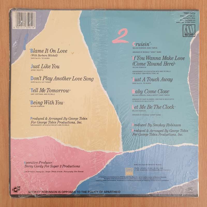 Smokey Robinson  Blame It On Love & All The Great Hits - Vinyl LP Record - Very-Good+ Quality ...