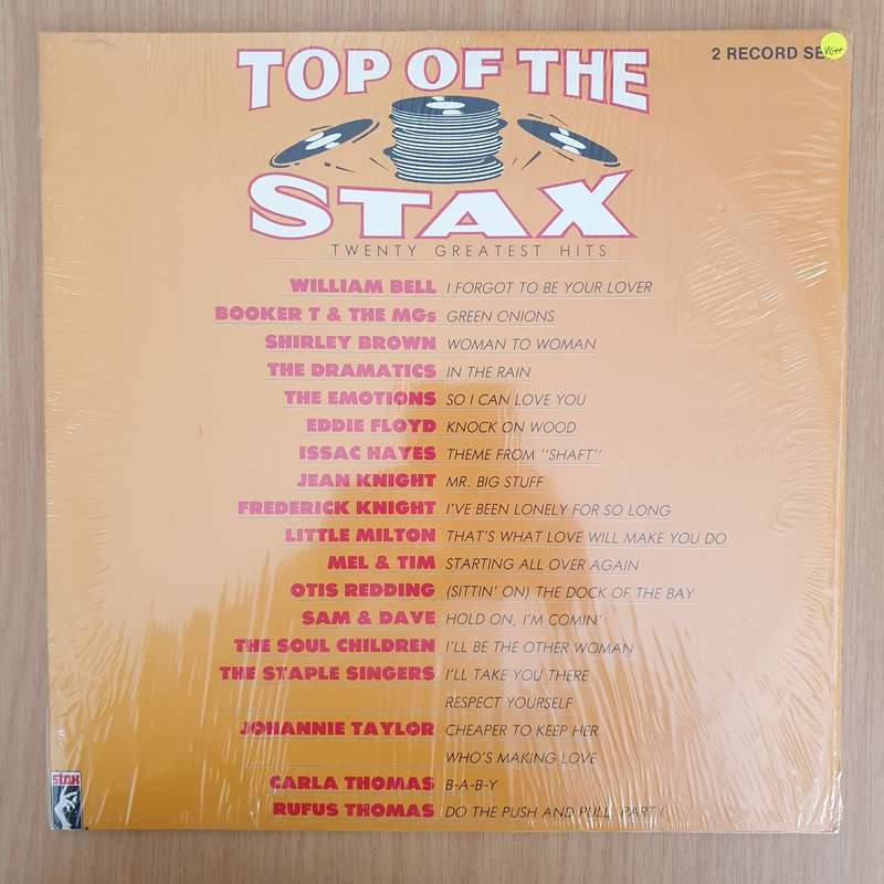 Stax - Top of the Stax - Twenty Greatest Hits - Double Vinyl LP Record - Very-Good+ Quality (VG+)...