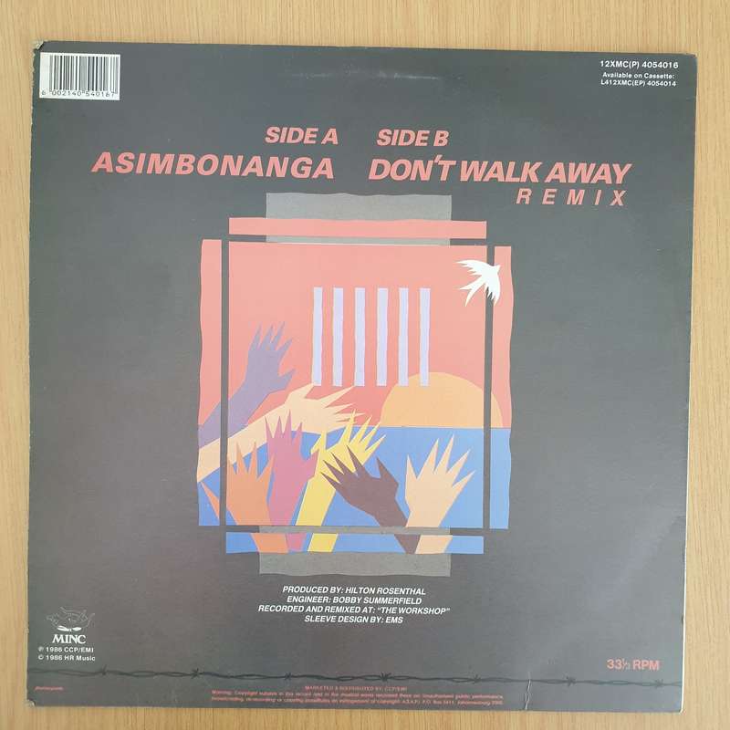 Johnny Clegg & Savuka  Asimbonanga - Vinyl LP Record - Very-Good+ Quality (VG+) (verygoodplus)