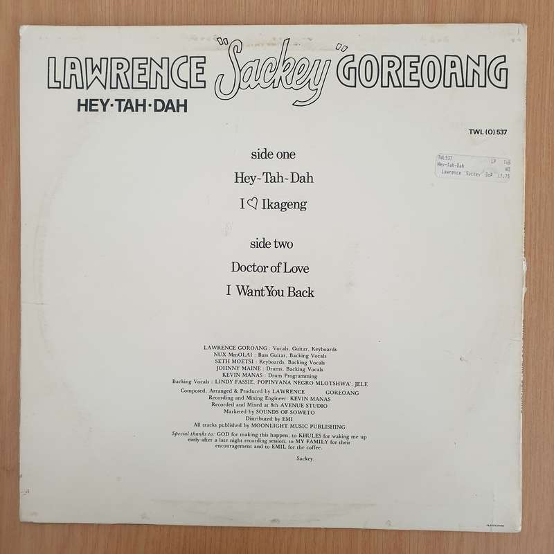 Lawrence "Sackey" Goreoang  Hey-Tah-Dah - Vinyl LP Record - Very-Good Quality (VG)  (verry)