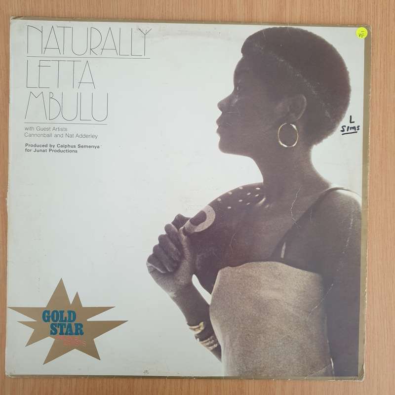 Letta Mbulu  Naturally   Vinyl LP Record - Very-Good- Quality (VG-) (minus)