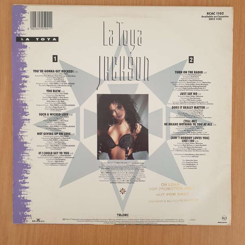 La Toya Jackson  La Toya - Vinyl LP Record - Very-Good+ Quality (VG+) (verygoodplus)