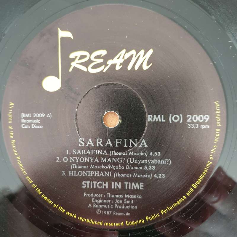 Sarafina  Stitch In Time - Vinyl LP Record - Very-Good+ Quality (VG+) (verygoodplus)