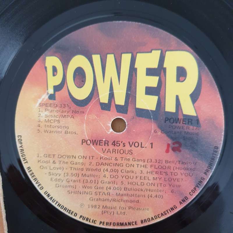 Power '45's - Vol 1  - Vinyl LP Record  - VG-/Good Quality (VG-/G) (goood)