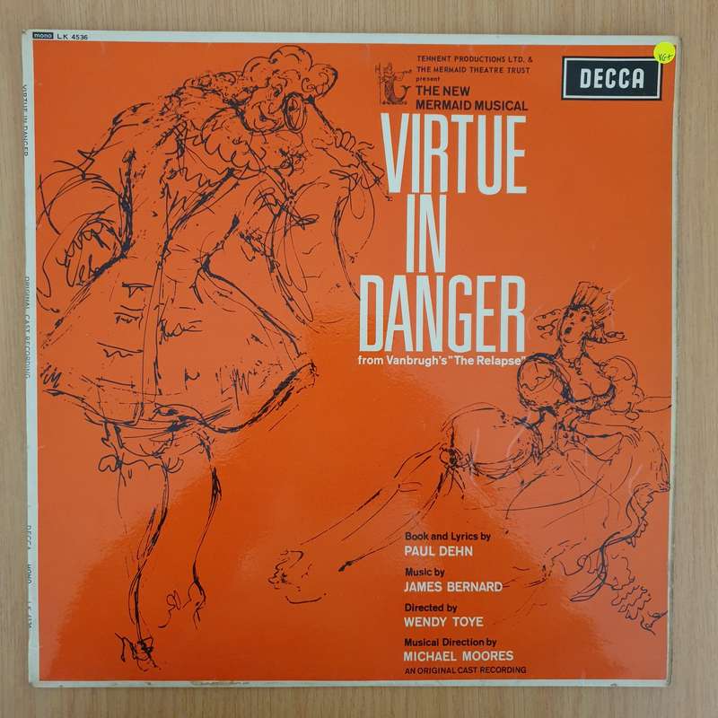 Virtue In Danger - Original Cast Recording - Vinyl LP Record - Very-Good+ Quality (VG+) (verygood...