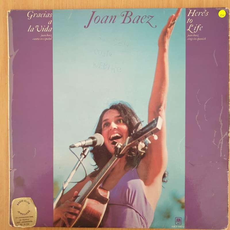 Joan Baez  Gracias A La Vida / Here's To Life - Vinyl LP Record - Good+ Quality (G+) (gplus)