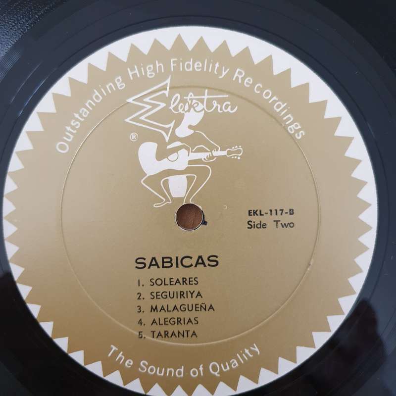 Sabicas  The Greatest Flamenco Guitarist Volume 1 - Vinyl LP Record - Very-Good+ Quality (VG+)...
