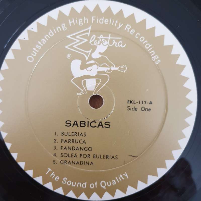Sabicas  The Greatest Flamenco Guitarist Volume 1 - Vinyl LP Record - Very-Good+ Quality (VG+)...