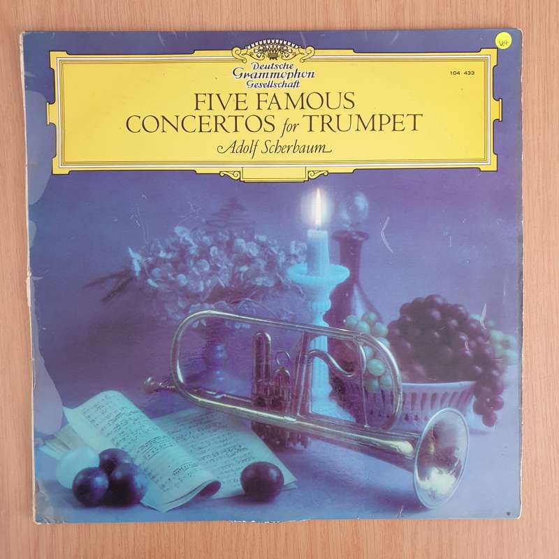 Five Famous Concertos For Trumpet - Adolf Scherbaum  Vinyl LP Record - Very-Good+ Quality (VG+...