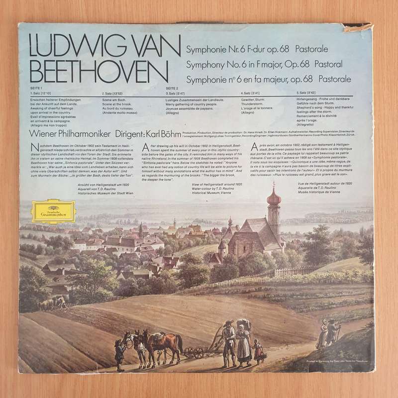Ludwig Van Beethoven, Wiener Philharmoniker · Karl Böhm  Symphonie Nr. 6 "Pastorale"  Vin...