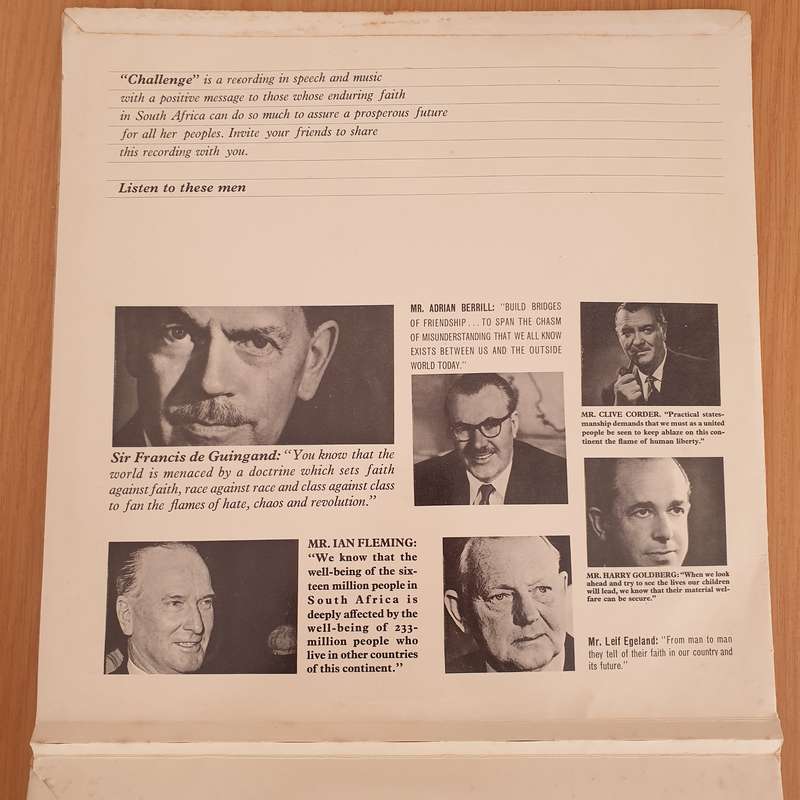 Uitdaging - Challenge - The Future of South Africa and her People  Vinyl LP Record - Very-Good...