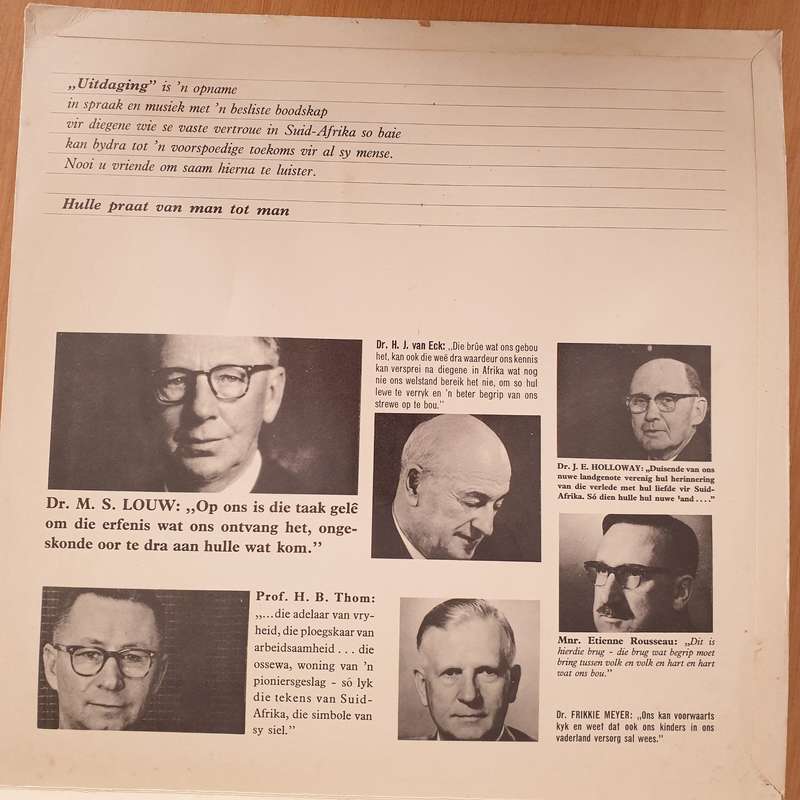 Uitdaging - Challenge - The Future of South Africa and her People  Vinyl LP Record - Very-Good...