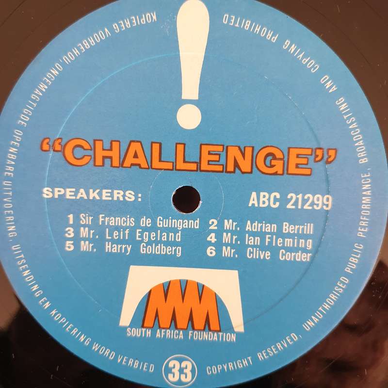 Uitdaging - Challenge - The Future of South Africa and her People  Vinyl LP Record - Very-Good...