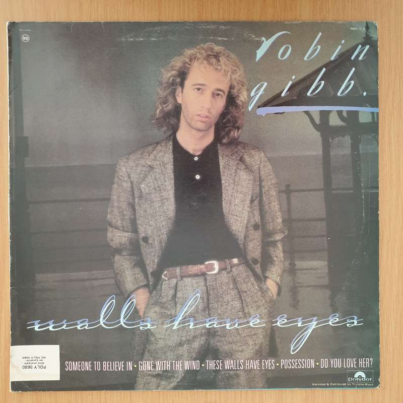Robin Gibb  Walls Have Eyes  Vinyl LP Record - Very-Good Quality (VG)  (verry)