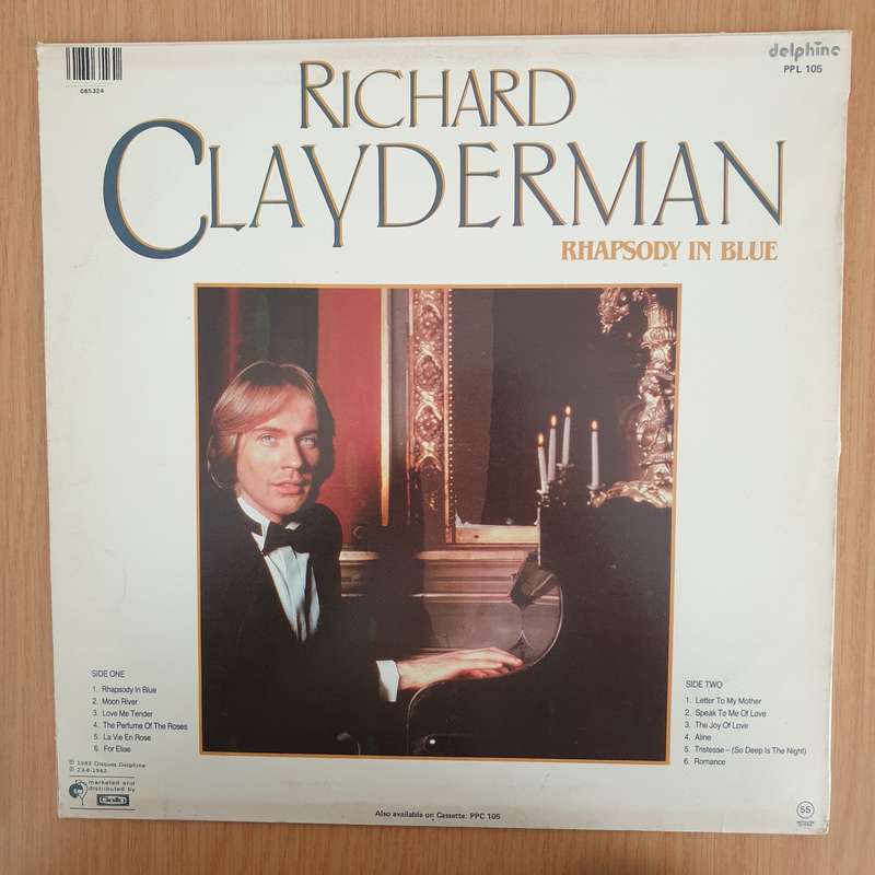 Richard Clayderman - Rhapsody In Blue  Vinyl LP Record - Very-Good+ Quality (VG+) (verygoodplus)
