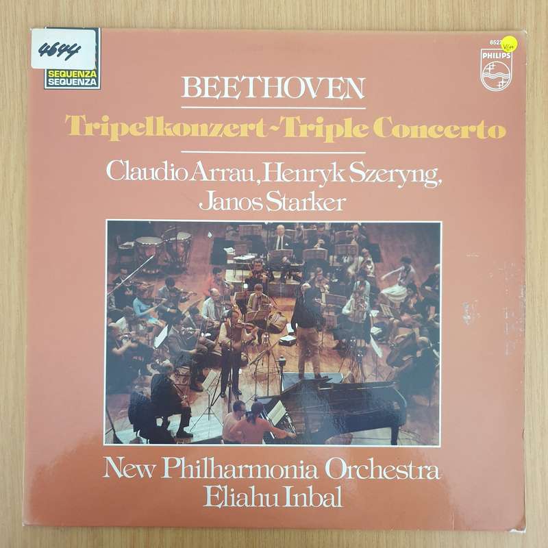Beethoven, Claudio Arrau, Henryk Szeryng, Janos Starker, New Philharmonia Orchestra, Eliahu Inbal...