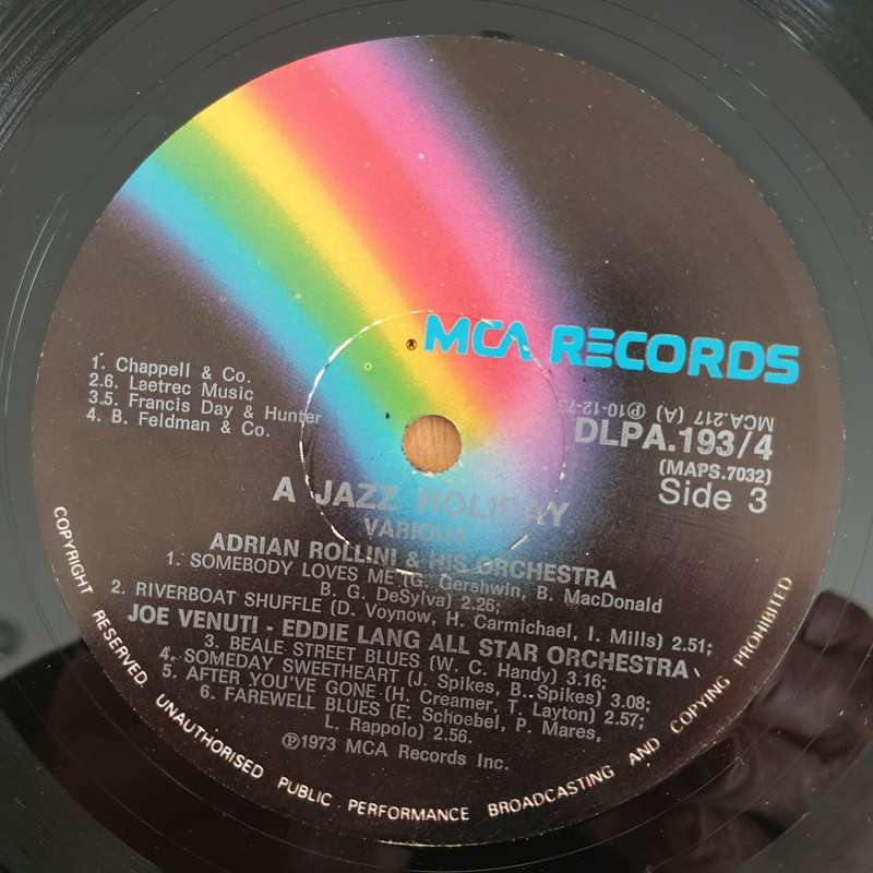 A Jazz Holiday   Double Vinyl LP Record - Very-Good+ Quality (VG+) (verygoodplus)