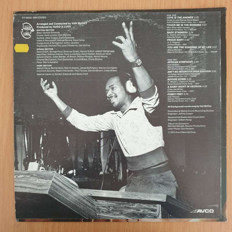 Van McCoy & The Soul City Symphony  Love Is The Answer - Vinyl LP Record - Very-Good+ Quality ...