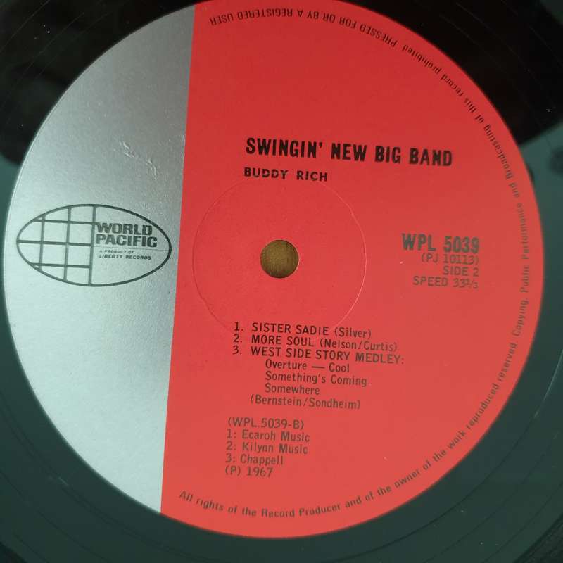 Buddy Rich  Swingin' New Big Band - Vinyl LP Record - Very-Good+ Quality (VG+) (verygoodplus)