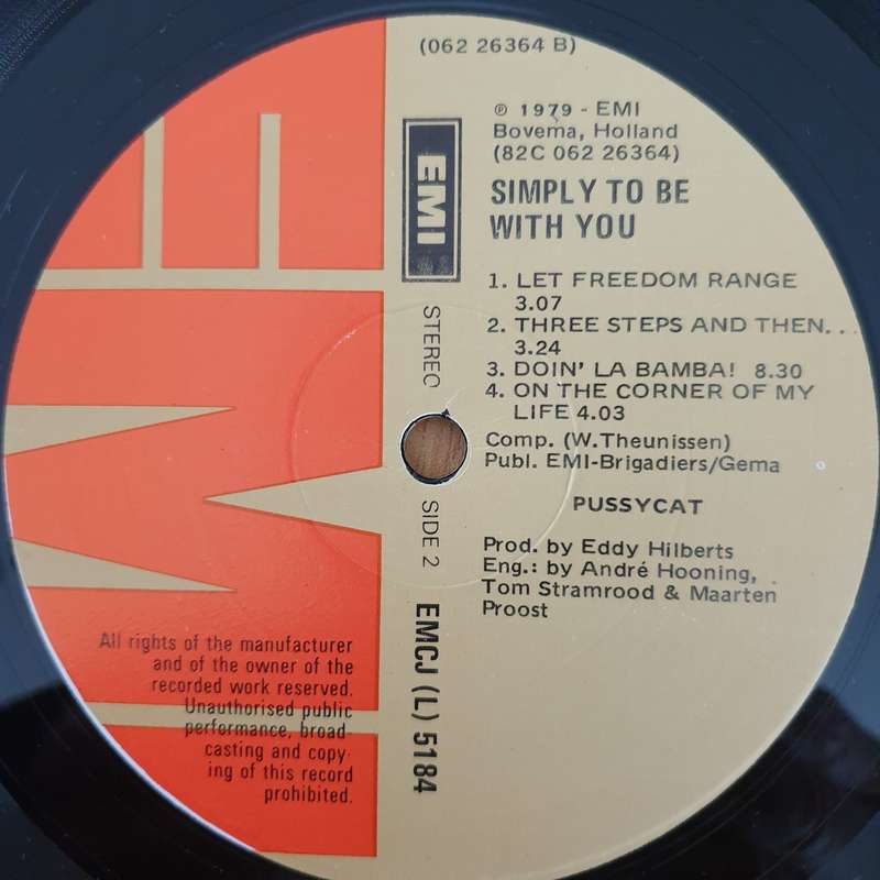 Pussycat   Simply To Be With You - Vinyl LP Record - Very-Good+ Quality (VG+) (verygoodplus)