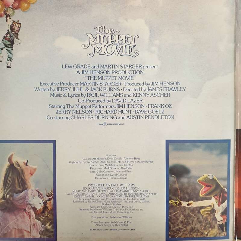 The Muppets  The Muppet Movie (Original Soundtrack Recording) - Vinyl LP Record - Very-Good+ Q...