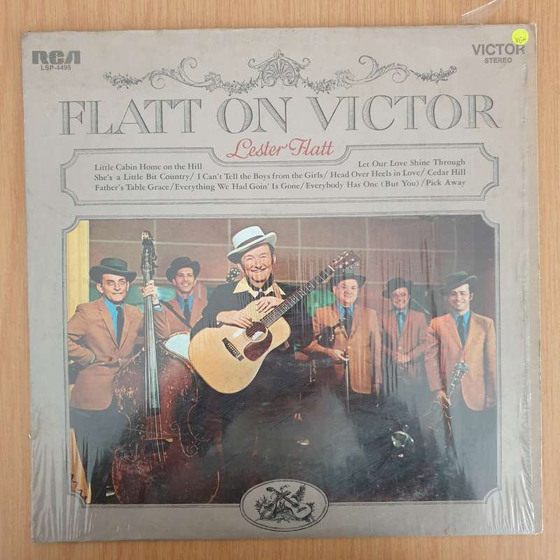 Lester Flatt  Flatt On Victor - Vinyl LP Record - Very-Good+ Quality (VG+) (verygoodplus)