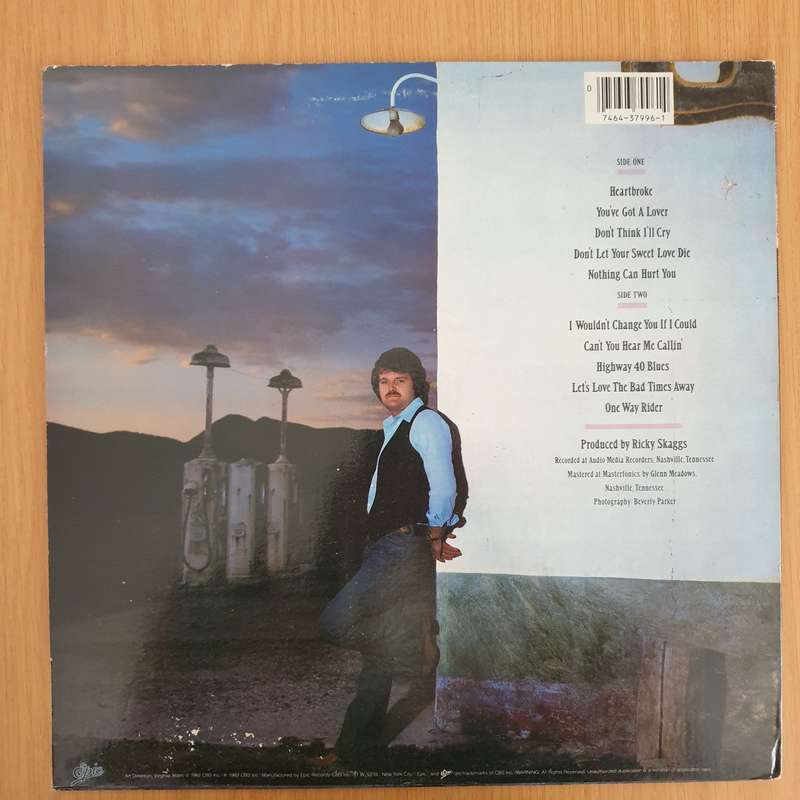 Ricky Skaggs  Highways & Heartaches  Vinyl LP Record - Very-Good+ Quality (VG+) (verygoodplus)
