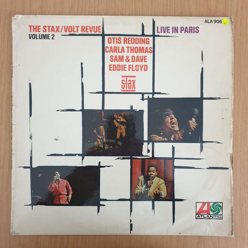 The Stax / Volt Revue Volume 2 Live In Paris  Vinyl LP Record - Very-Good Quality (VG)  (verry)