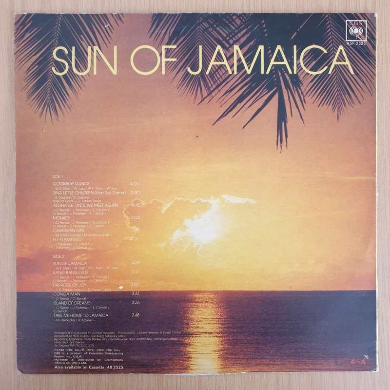 Goombay Dance Band - Sun of Jamaica (Rhodesia)  Vinyl LP Record - Very-Good+ Quality (VG+) (ve...