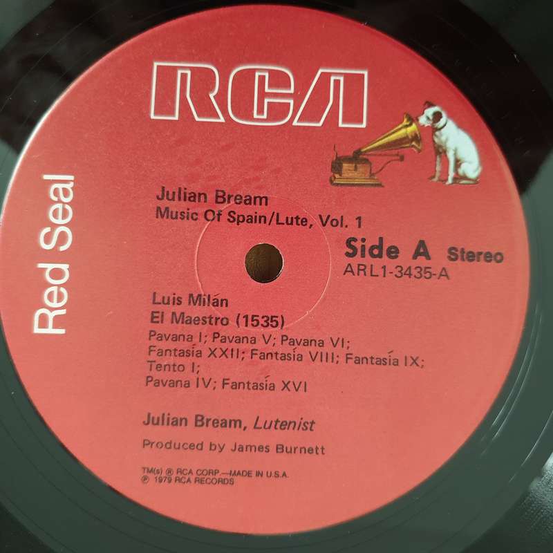 Julian Bream  Music Of Spain Vol. 1: El Maestro (1535) / Los Seys Libros Del Delphin De Musica...