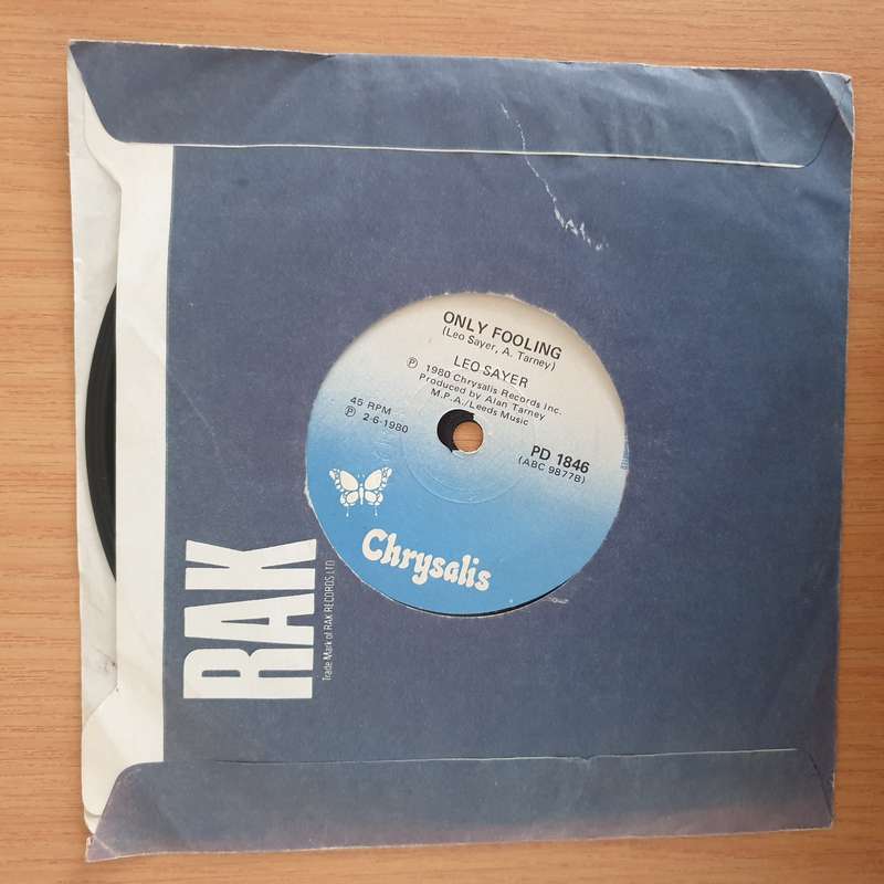Leo Sayer  More Than I Can Say - 7" Record - Very-Good+ Quality (VG+) (verygoodplus7) (DLB)