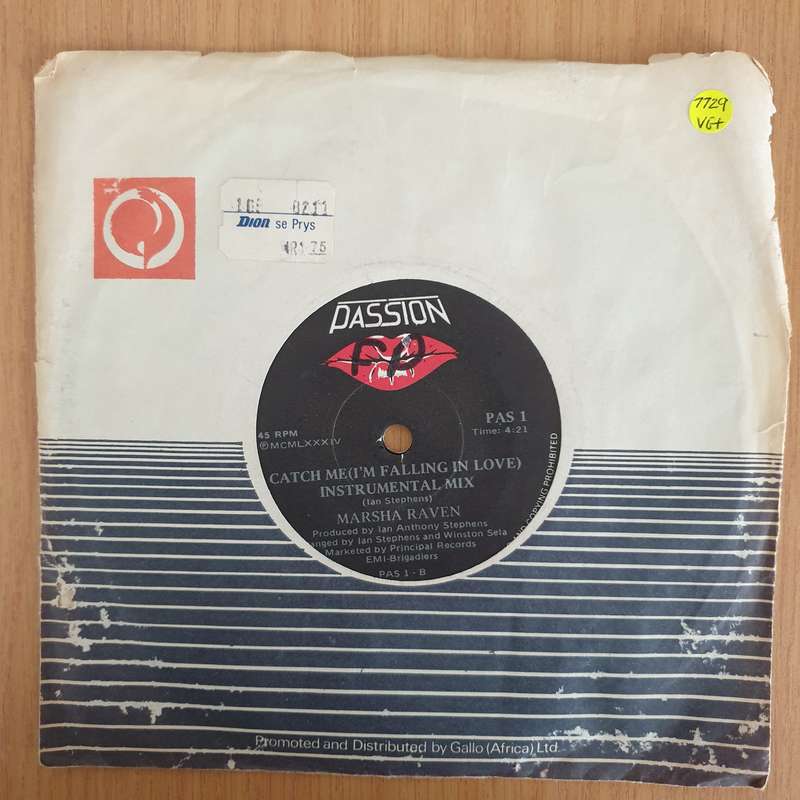 Marsha Raven  Catch Me (I'm Falling In Love) - 7" Record - Very-Good+ Quality (VG+) (verygoodp...
