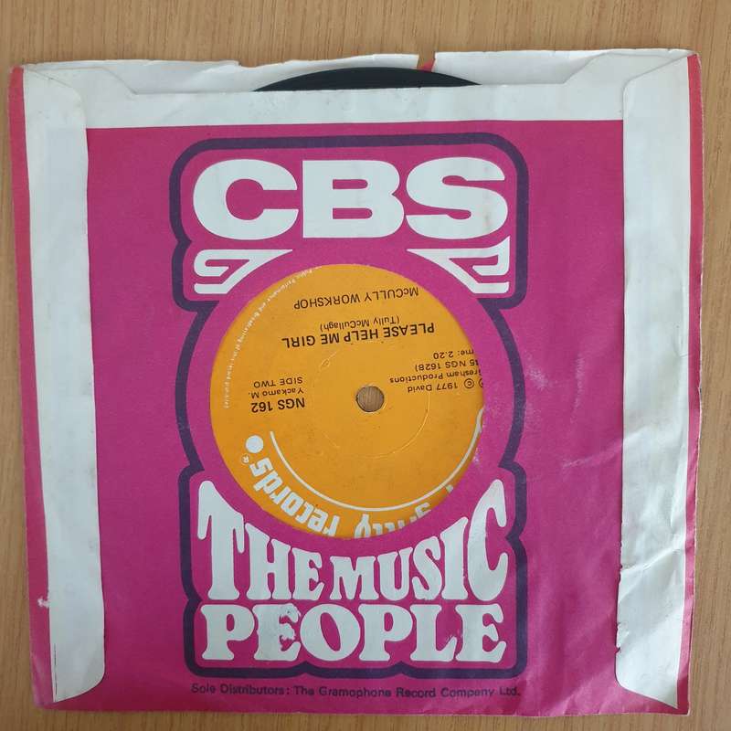 McCully Workshop  Buccaneer - 7" Vinyl Record - Very-Good+ Quality (VG+) (verygoodplus) (DLB)