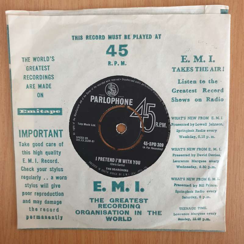 The Searchers  Don't Throw Your Love Away - 7" Record - Very-Good+ Quality (VG+) (verygoodplus...