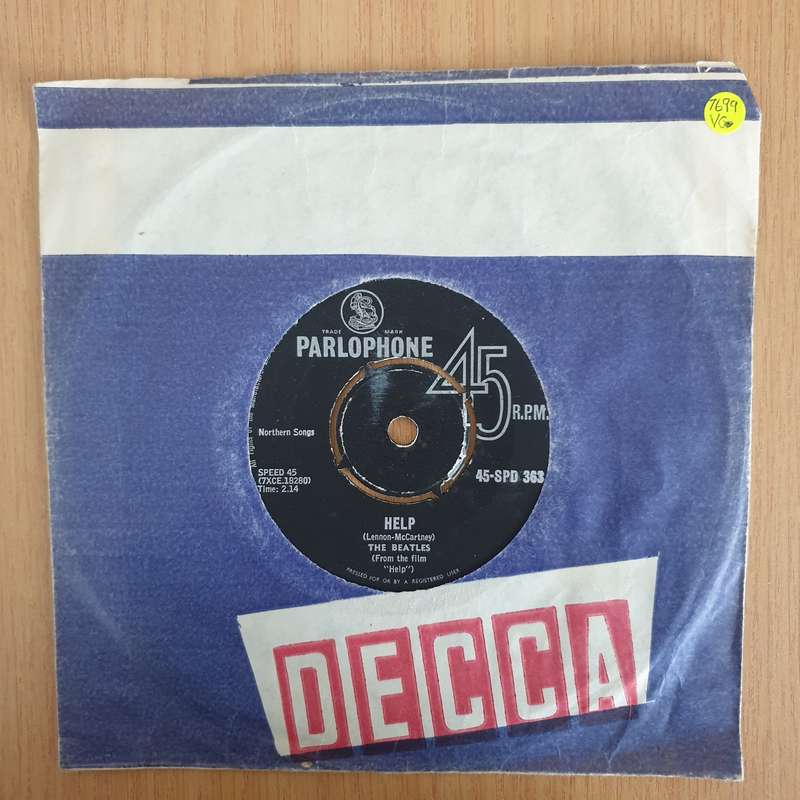 The Beatles  Help! - 7" Record - Very-Good Quality (VG) (verygood) (DLB)