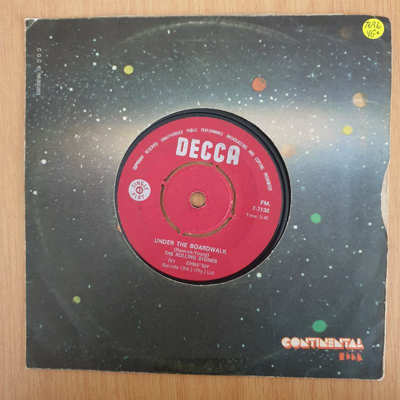 The Rolling Stones  Under The Boardwalk - 7" Record - Very-Good Quality (VG) (verygood) (DLB)