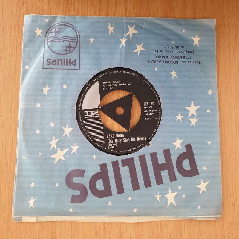 Cher  Bang Bang (My Baby Shot Me Down) / Our Day Will Come - 7" Record - Very-Good+ Quality (V...