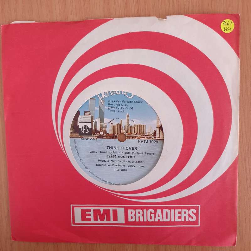 Cissy Houston  Think It Over / An Umbrella Song - 7" Record - Very-Good+ Quality (VG+) (verygo...