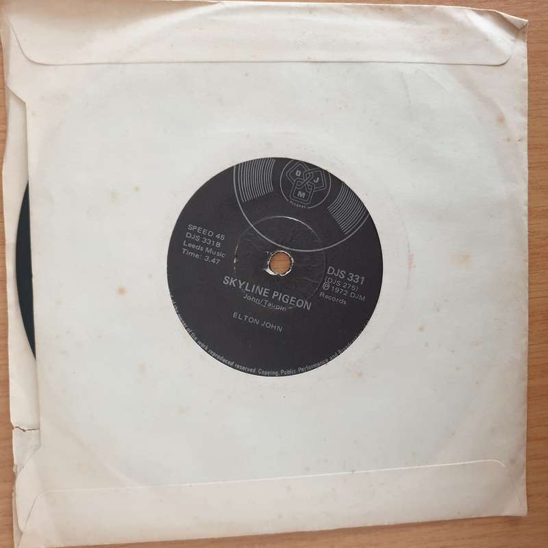 Elton John  Daniel / Skyline Pigeon - 7" Record - Very-GoodQuality (VG) (verygood (DLB)