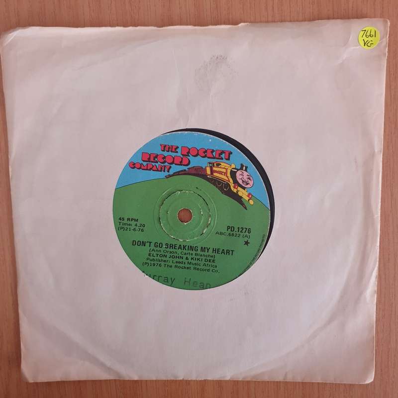 Elton John, Kiki Dee  Don't Go Breaking My Heart - 7" Record - Very-GoodQuality (VG) (verygood...